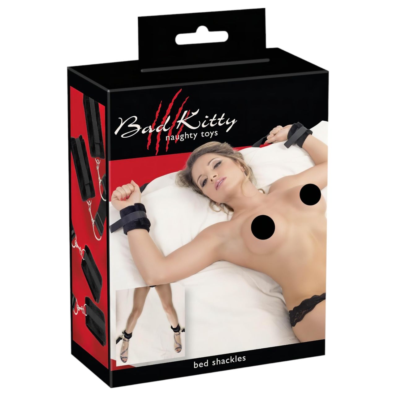 Bad Kitty - plüss ágyhoz kötöző szett (5 részes)