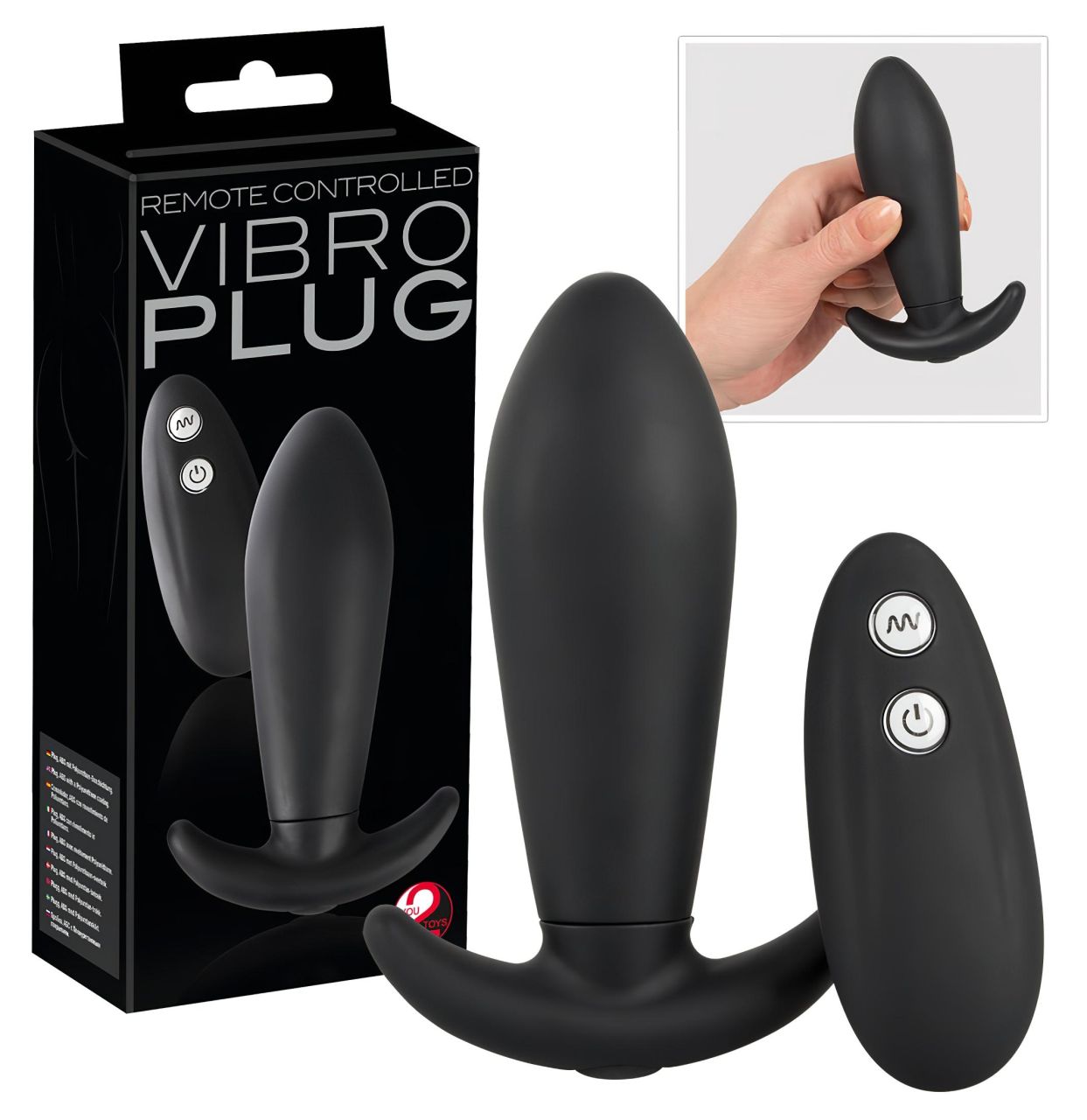 You2Toys - Vibro Plug - rádiós anál vibrátor (fekete)