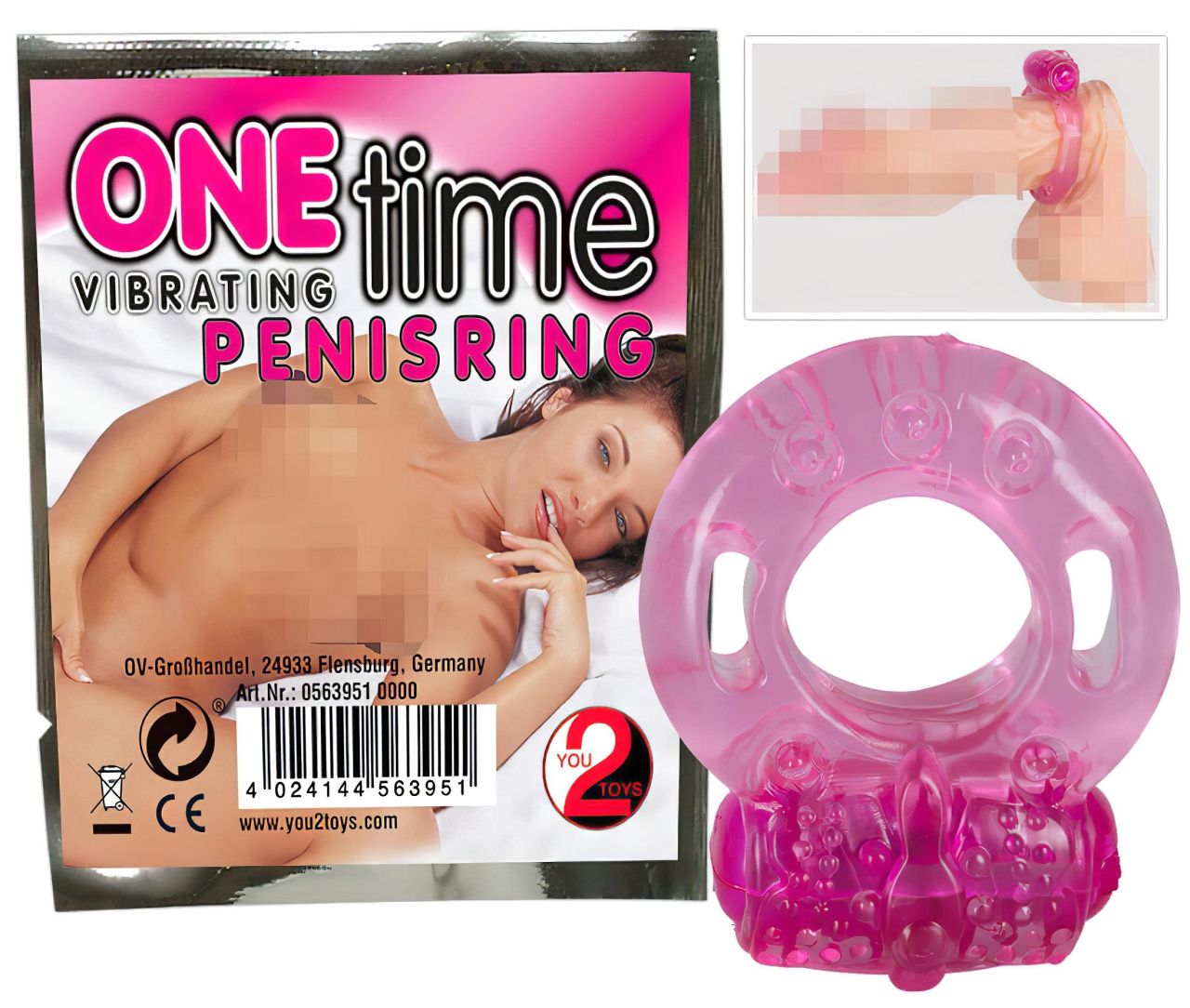 You2Toys - Egyszeri vibrációs péniszgyűrű (pink) You2Toys - Egyszeri vibrációs péniszgyűrű (pink)