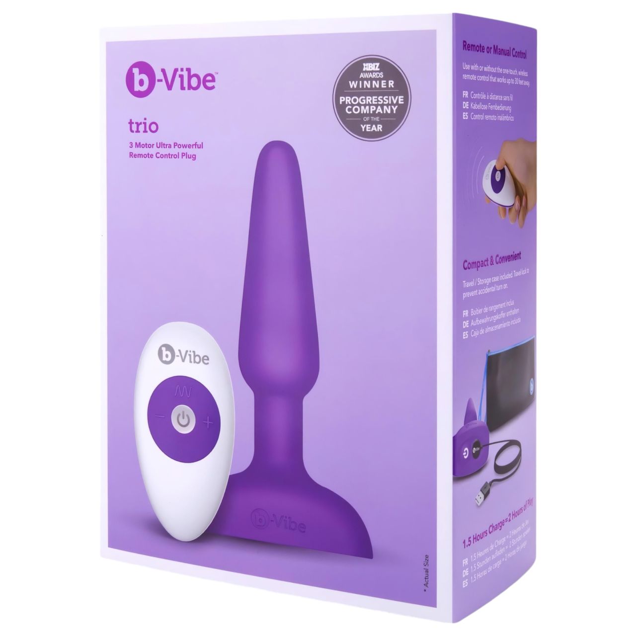 b-Vibe trio - 3 motoros anál vibrátor (lila) b-Vibe trio - 3 motoros anál vibrátor (lila)