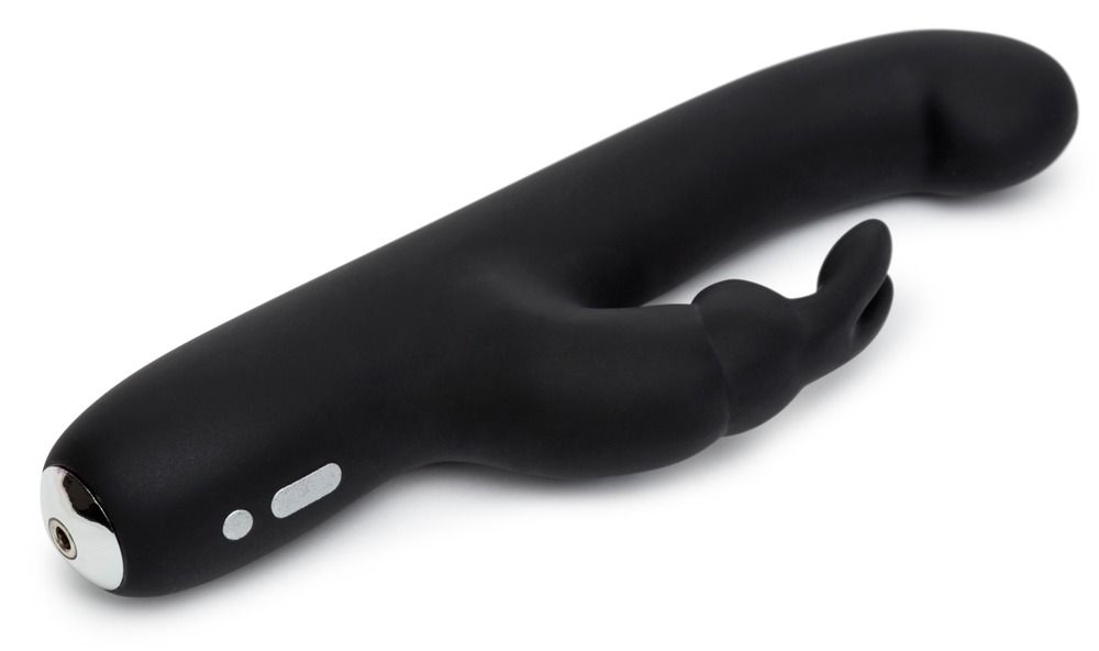Happyrabbit G-Spot Slim - vízálló, csiklókaros vibrátor (fekete)