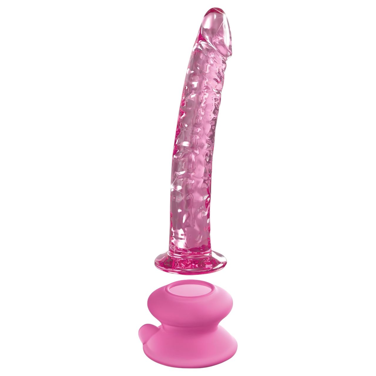 Icicles No. 86 - péniszes üveg dildó (pink) Icicles No. 86 - péniszes üveg dildó (pink)
