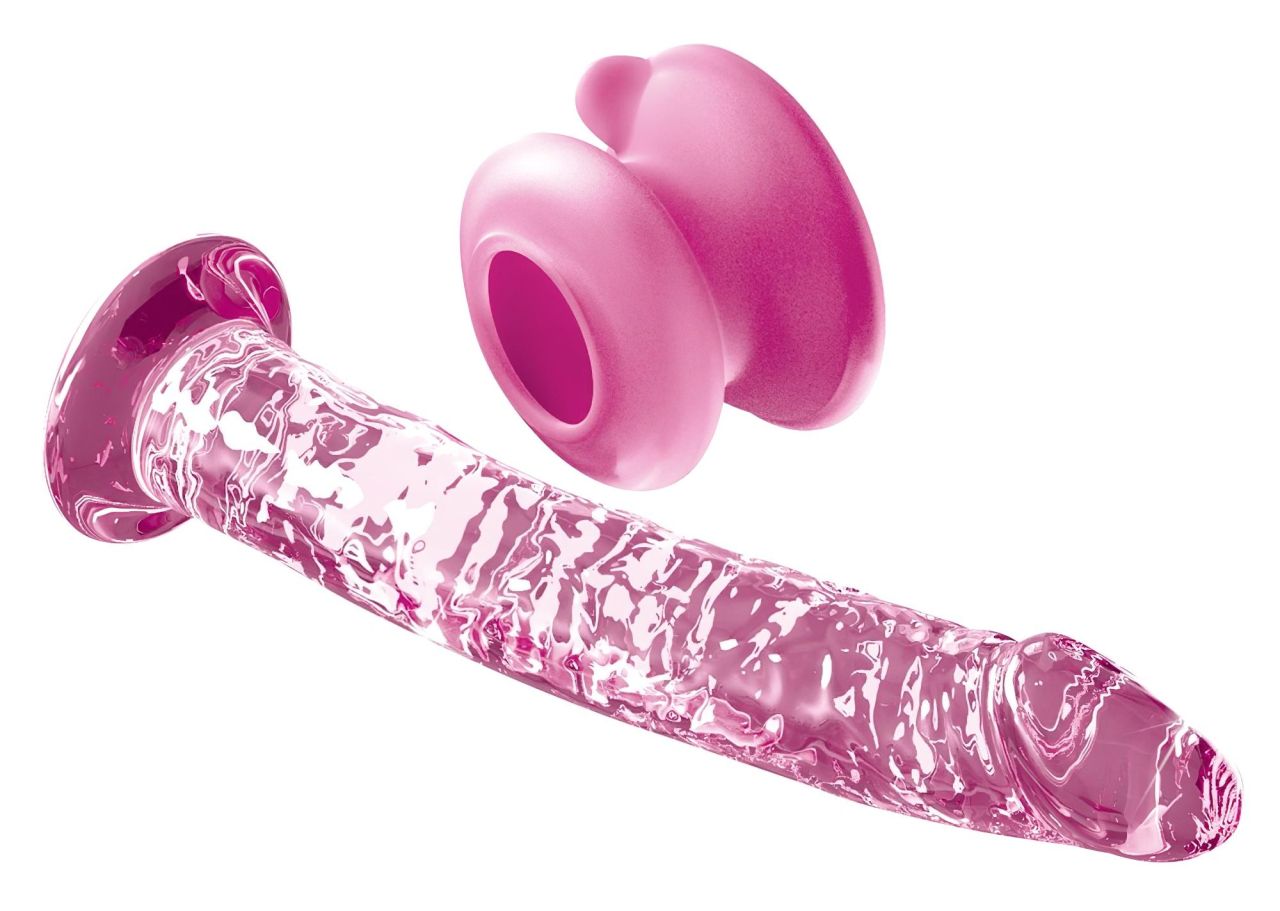 Icicles No. 86 - péniszes üveg dildó (pink) Icicles No. 86 - péniszes üveg dildó (pink)