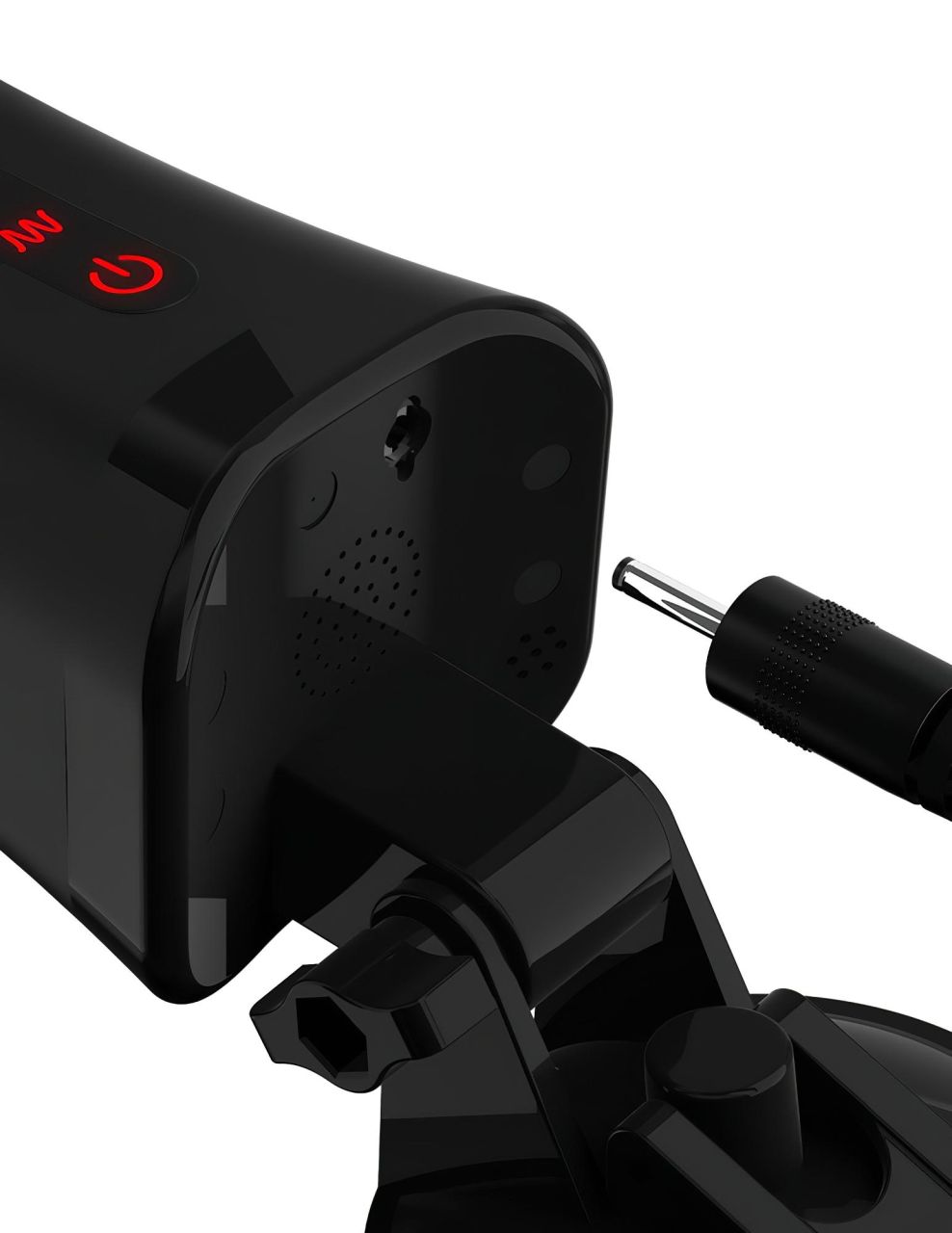 / PDX Super Stroker - rezgő, nyögő műpunci (natúr-fekete) / PDX Super Stroker - rezgő, nyögő műpunci (natúr-fekete)