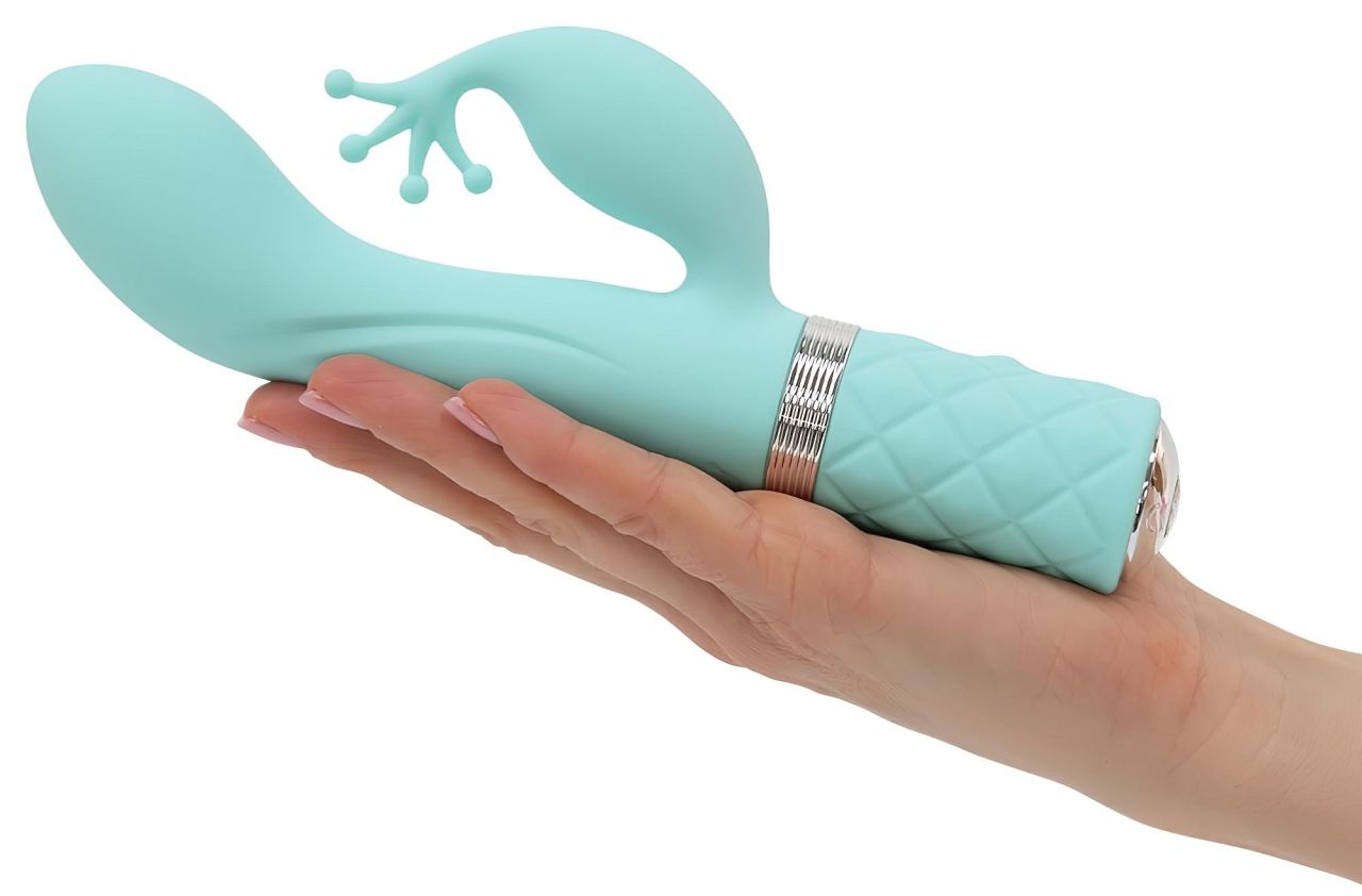Pillow Talk Kinky - akkus, 2 motoros G-pont vibrátor (türkiz) Pillow Talk Kinky - akkus, 2 motoros G-pont vibrátor (türkiz)