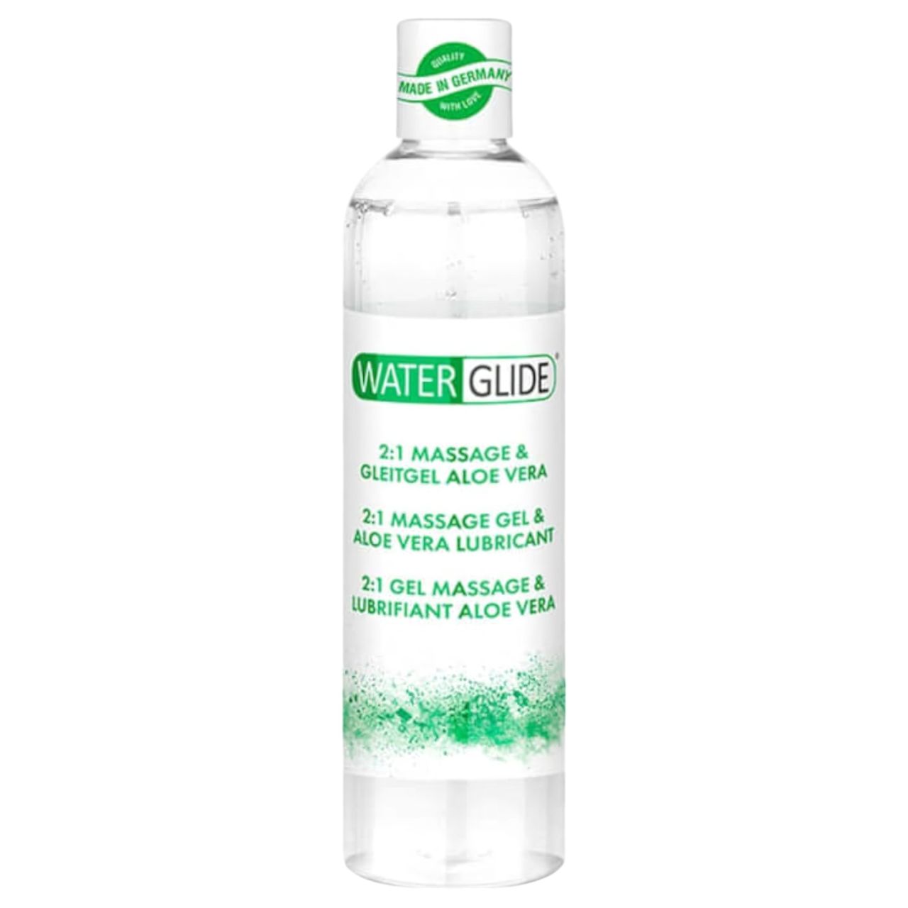 Waterglide 2in1 - aloe vera vízbázisú síkosító és masszázsgél (300ml)