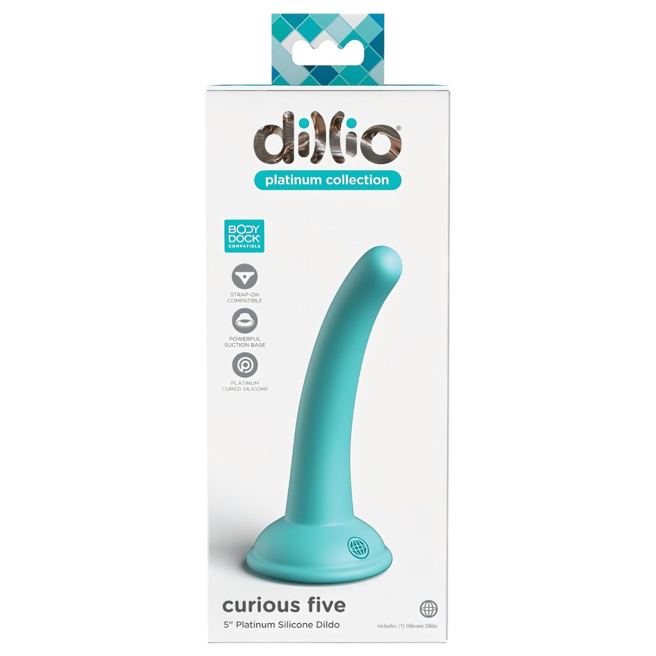 Dillio Curious Five - szilikon dildó (15cm) - türkiz Dillio Curious Five - szilikon dildó (15cm) - türkiz