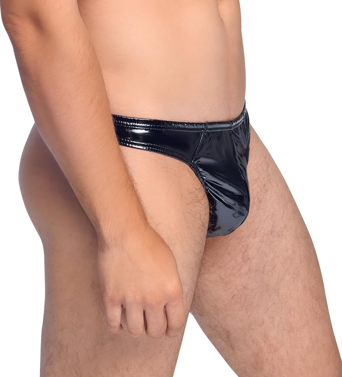 Black Level - klasszikus, lakk férfi tanga (fekete) Black Level - klasszikus, lakk férfi tanga (fekete)