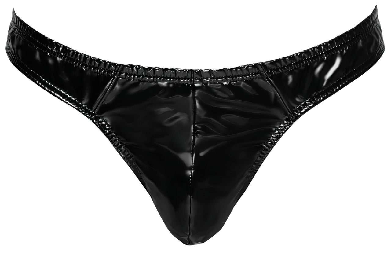 Black Level - klasszikus, lakk férfi tanga (fekete) Black Level - klasszikus, lakk férfi tanga (fekete)