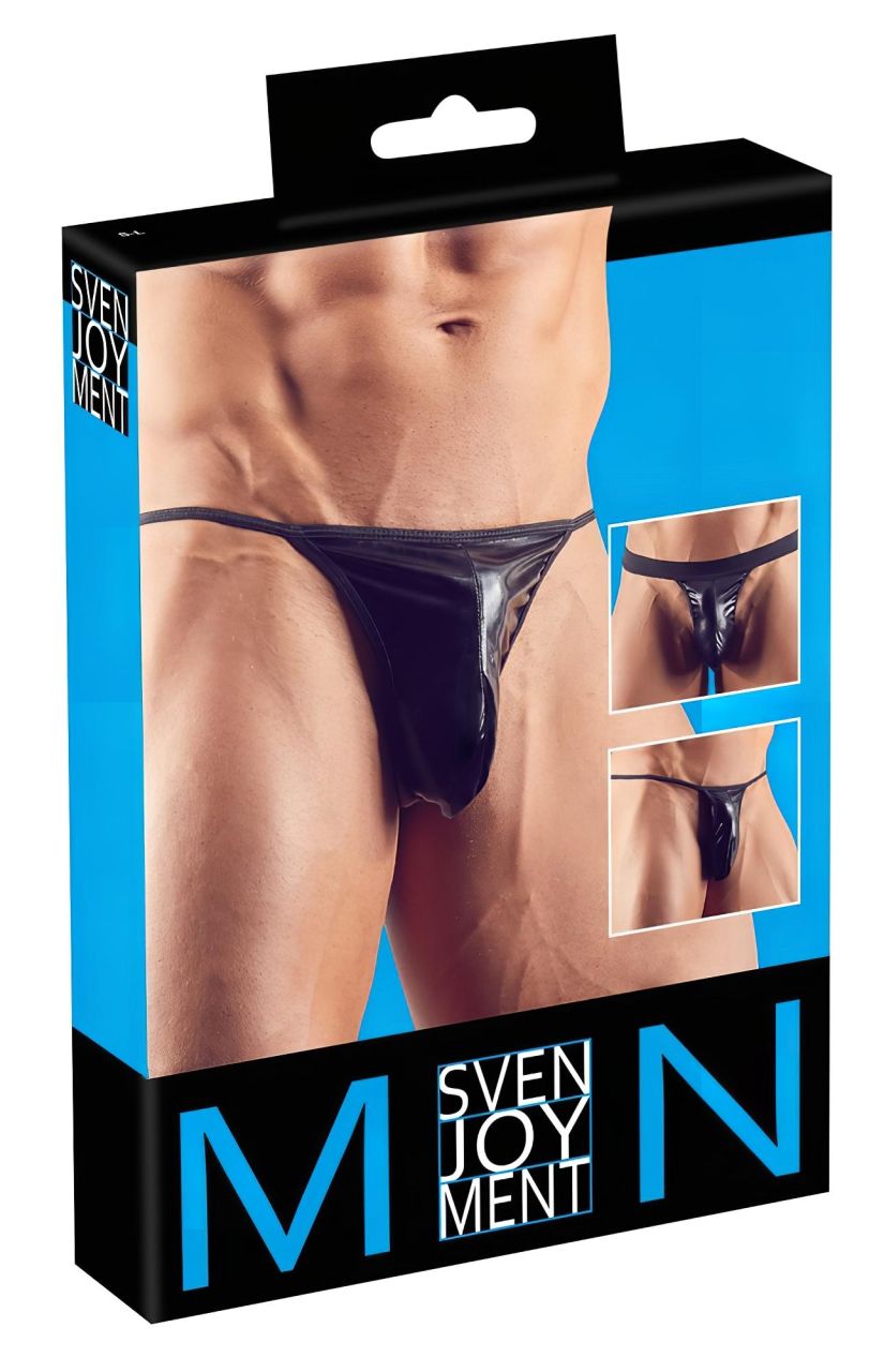 Svenjoyment - férfi tanga szett - fekete (3 részes) S-L