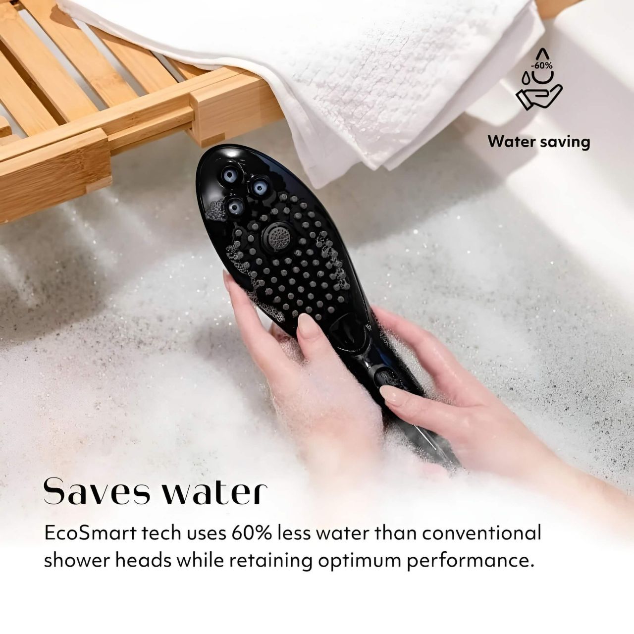 Womanizer Wave - masszírozó zuhanyfej (fekete) Womanizer Wave - masszírozó zuhanyfej (fekete)