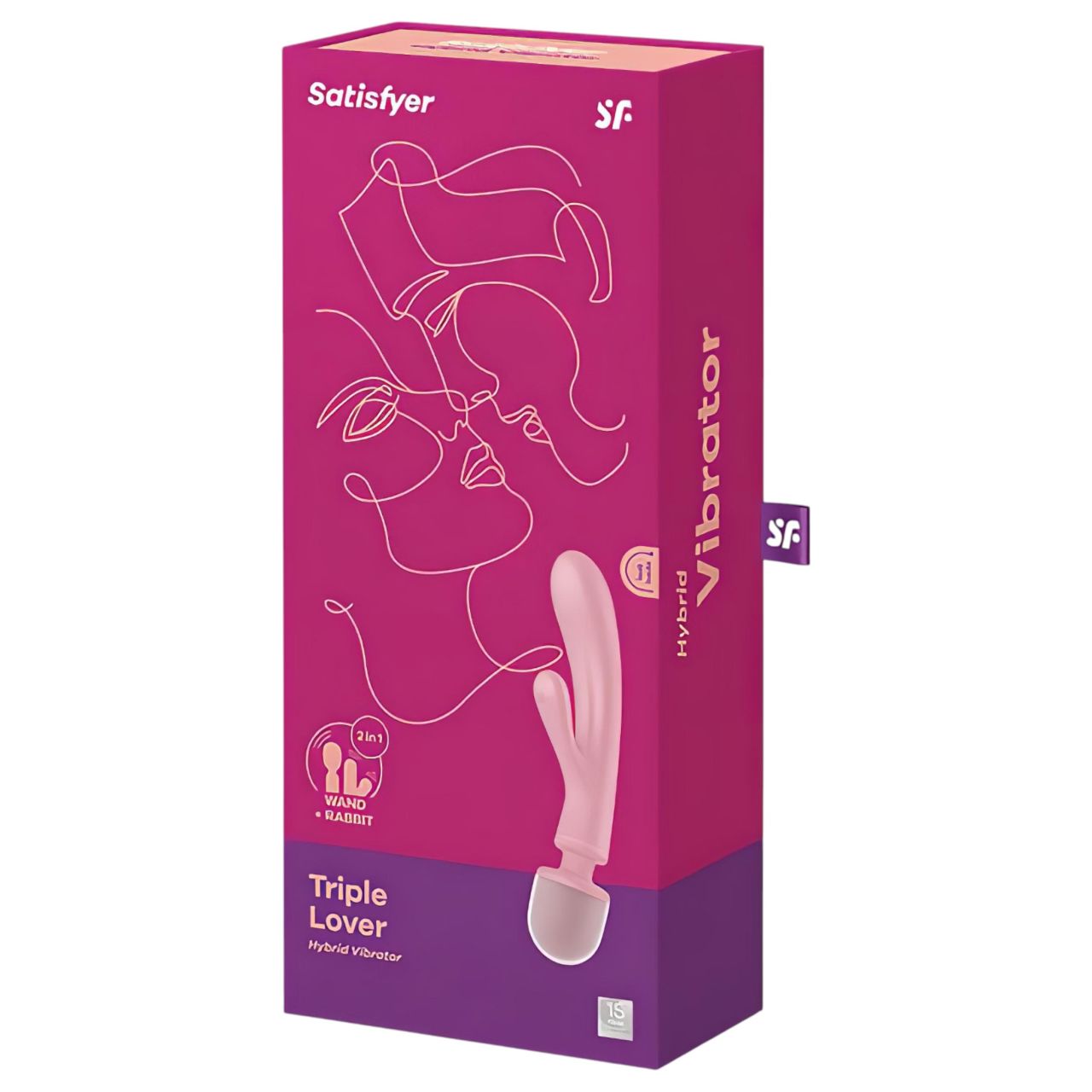 Satisfyer Triple Lover - G-pont és masszírozó vibrátor (pink) Satisfyer Triple Lover - G-pont és masszírozó vibrátor (pink)