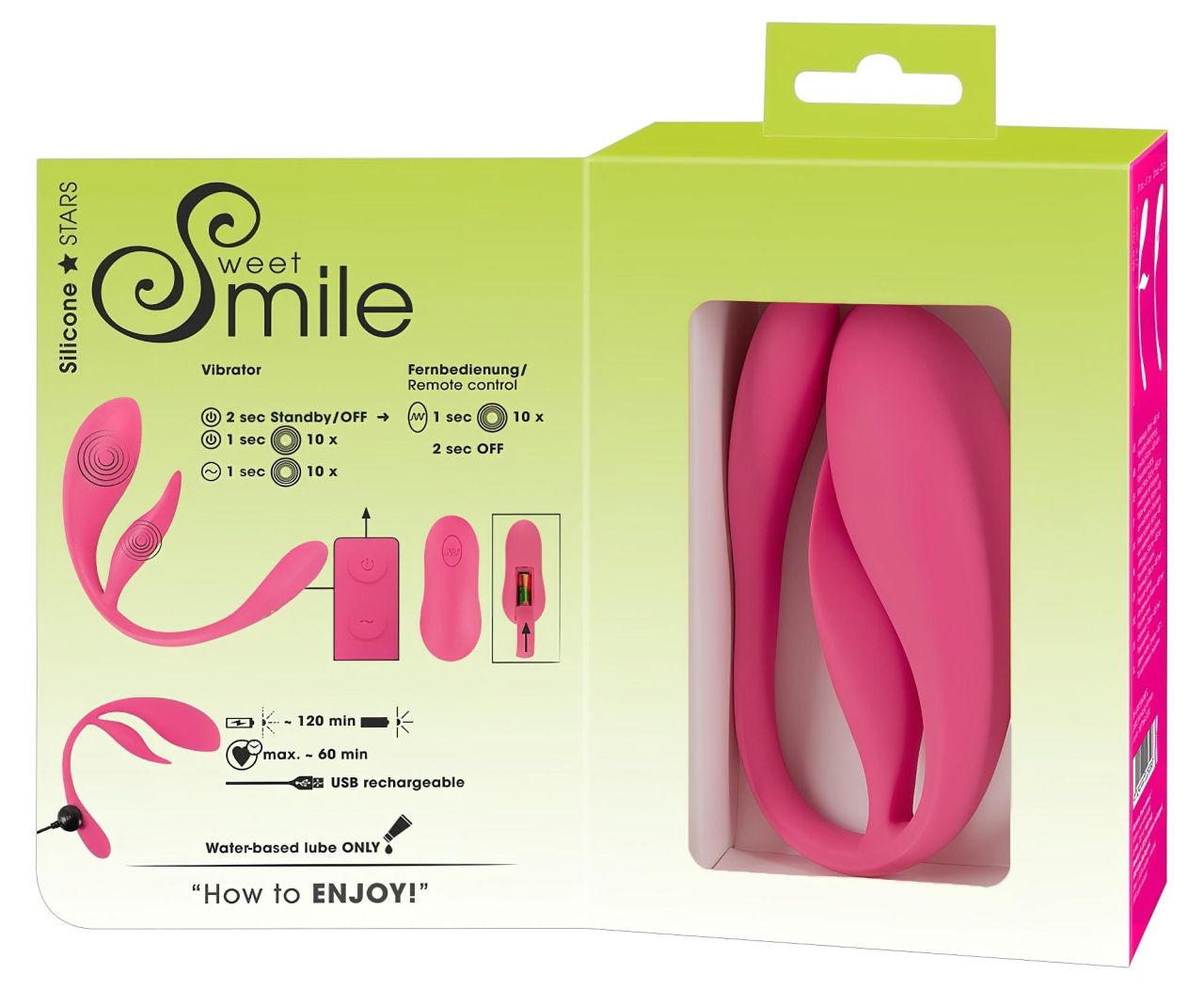 / SMILE - hordható akkus, rádiós vibrációs tojás (pink) / SMILE - hordható akkus, rádiós vibrációs tojás (pink)
