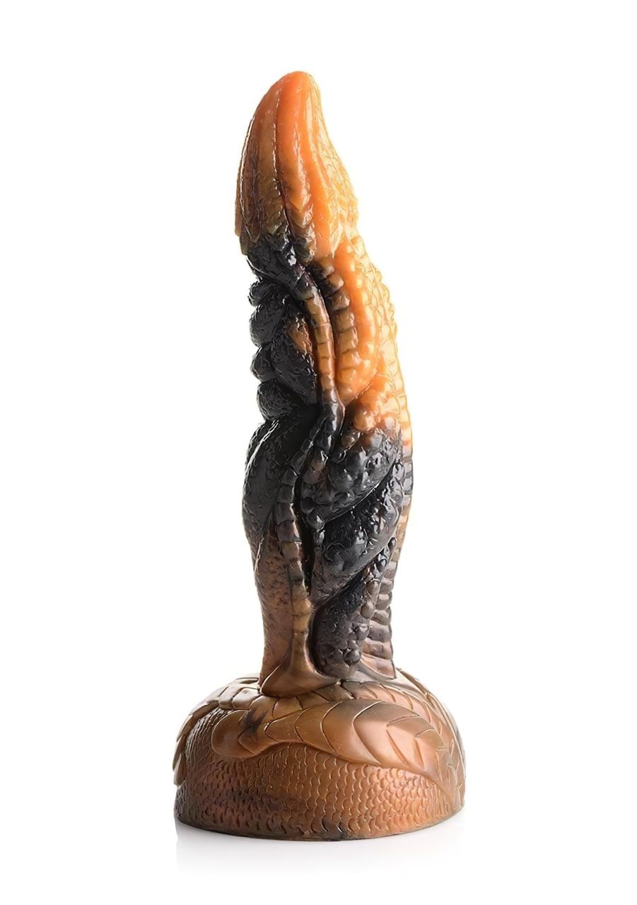 Creature Cocks Ravager - textúrált szilikon dildó - 20cm (narancs) Creature Cocks Ravager - textúrált szilikon dildó - 20cm (narancs)
