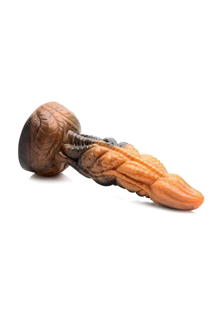 Creature Cocks Ravager - textúrált szilikon dildó - 20cm (narancs) Creature Cocks Ravager - textúrált szilikon dildó - 20cm (narancs)