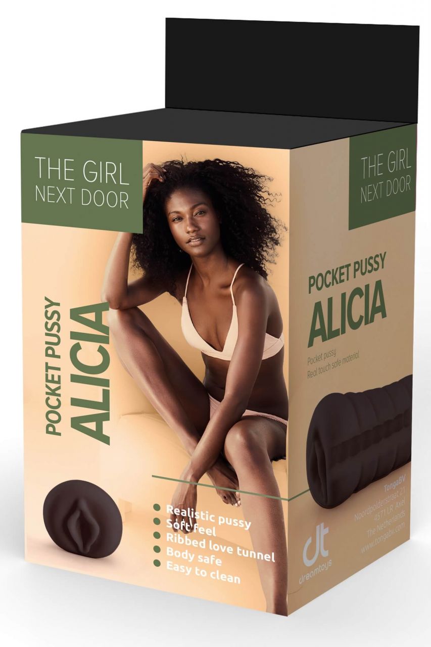 The Girl Next Door Alicia - élethű műpunci (fekete)