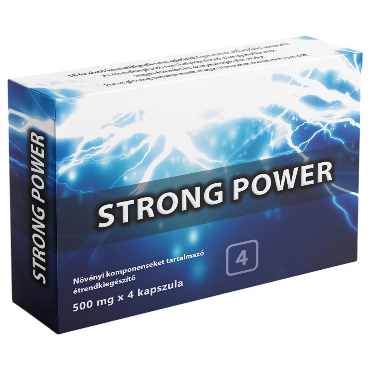 Strong Power Plus - étrend-kiegészítő kapszula férfiaknak (4db)