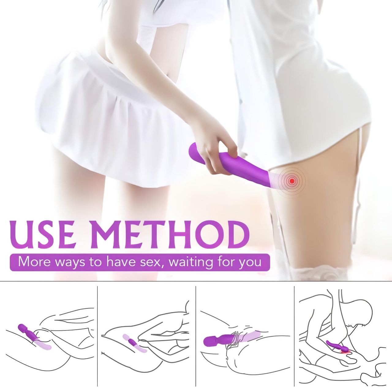 Sex HD Iris - 2 motoros melegítő masszírozó vibrátor (lila) Sex HD Iris - 2 motoros melegítő masszírozó vibrátor (lila)