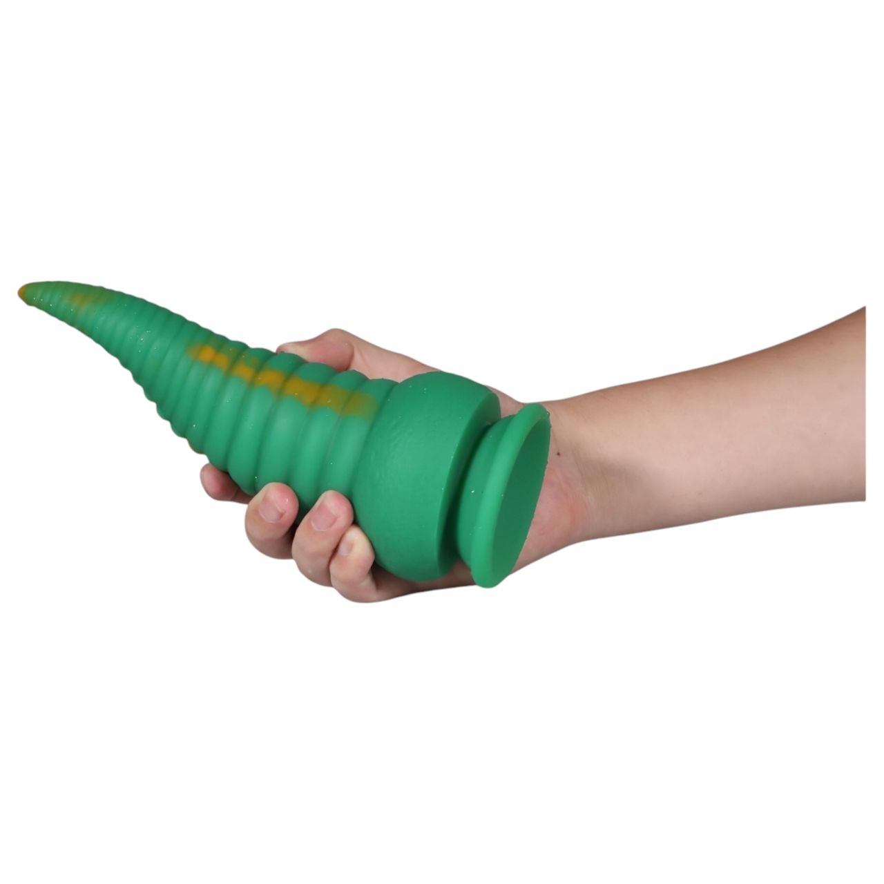 OgazR Octopuss - polipkar dildó - 21 cm (zöld-sárga) OgazR Octopuss - polipkar dildó - 21 cm (zöld-sárga)