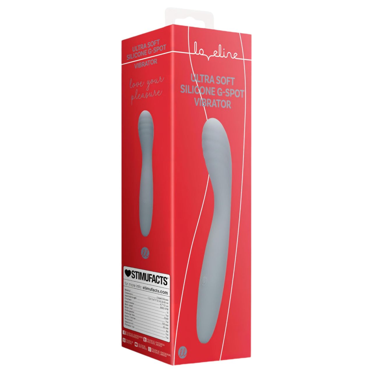 Loveline - akkus G-pont vibrátor (szürke) Loveline - akkus G-pont vibrátor (szürke)