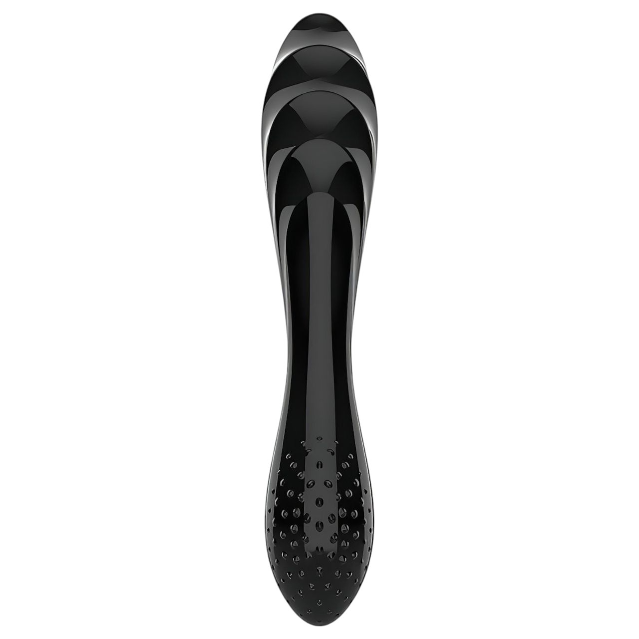 Satisfyer Dazzling Crystal 1 - kétvégű üveg dildó (fekete) Satisfyer Dazzling Crystal 1 - kétvégű üveg dildó (fekete)