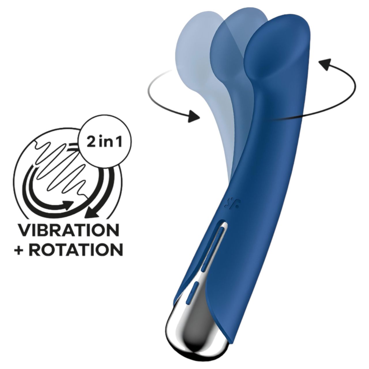 Satisfyer Spinning G-Spot 1 - forgó fejes G-pont vibrátor (kék) Satisfyer Spinning G-Spot 1 - forgó fejes G-pont vibrátor (kék)