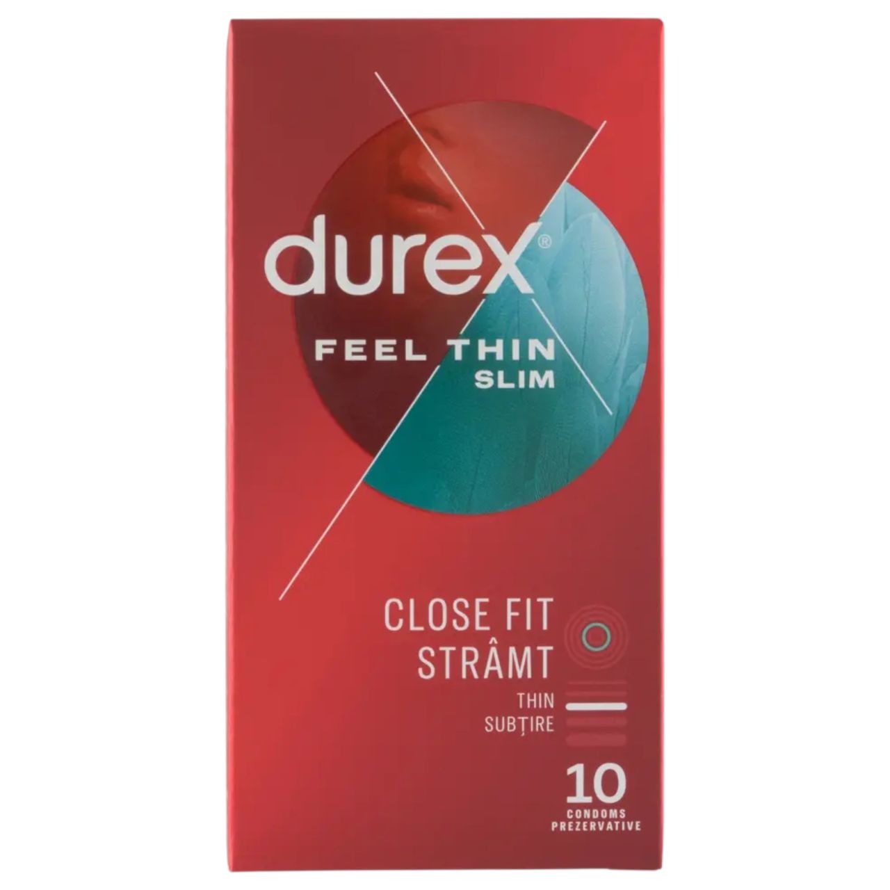 Durex Feel Thin Slim - élethű érzés óvszer (10db) Durex Feel Thin Slim - élethű érzés óvszer (10db)
