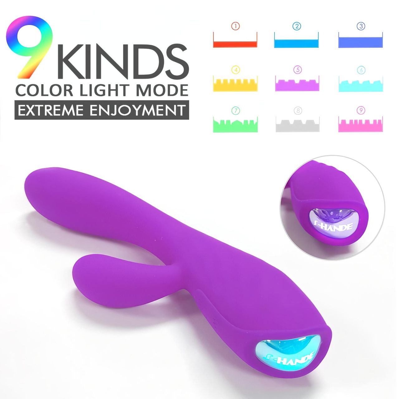Sex HD Muses - akkus, vízálló melegítő vibrátor (lila) Sex HD Muses - akkus, vízálló melegítő vibrátor (lila)