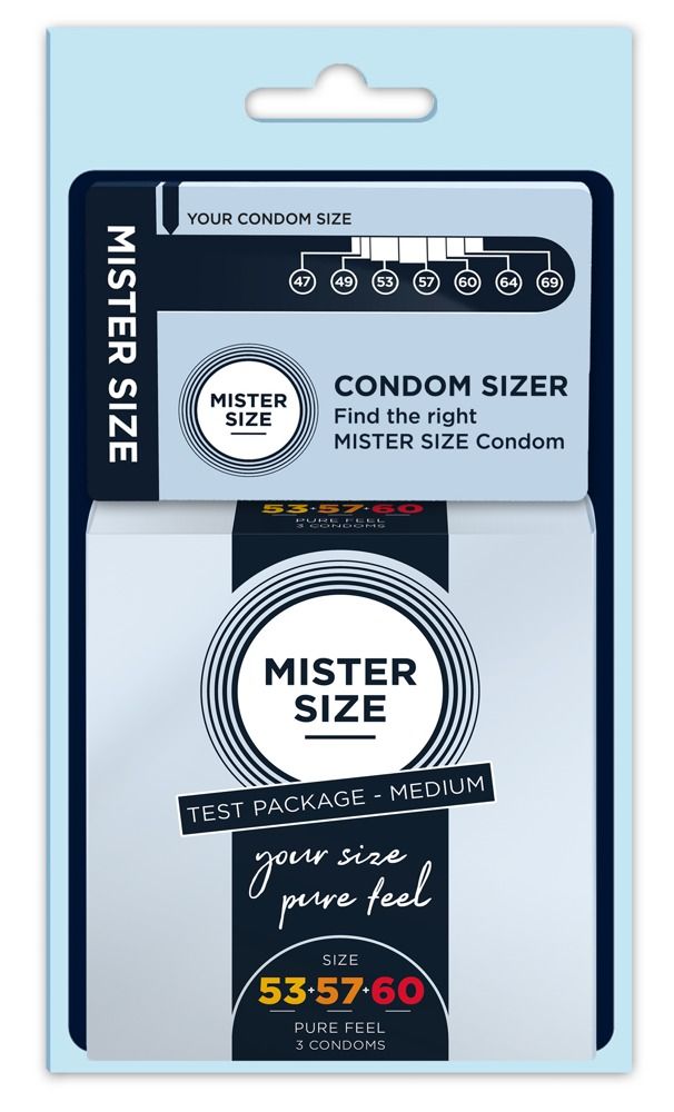 Mister Size Tesztcsomag Péniszmérővel - M 3db