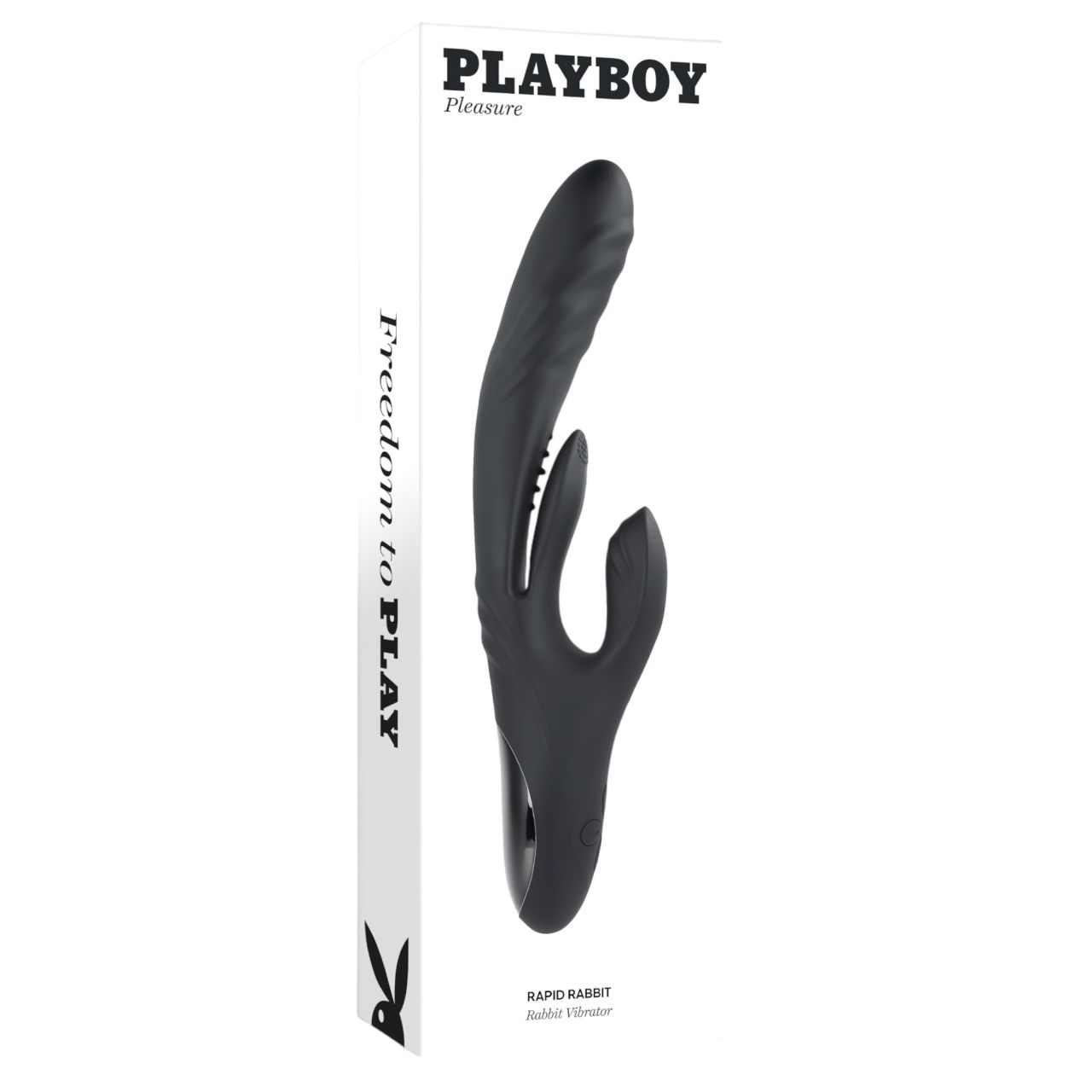 Playboy Rapid Rabbit - akkus csiklókaros vibrátor (fekete) Playboy Rapid Rabbit - akkus csiklókaros vibrátor (fekete)