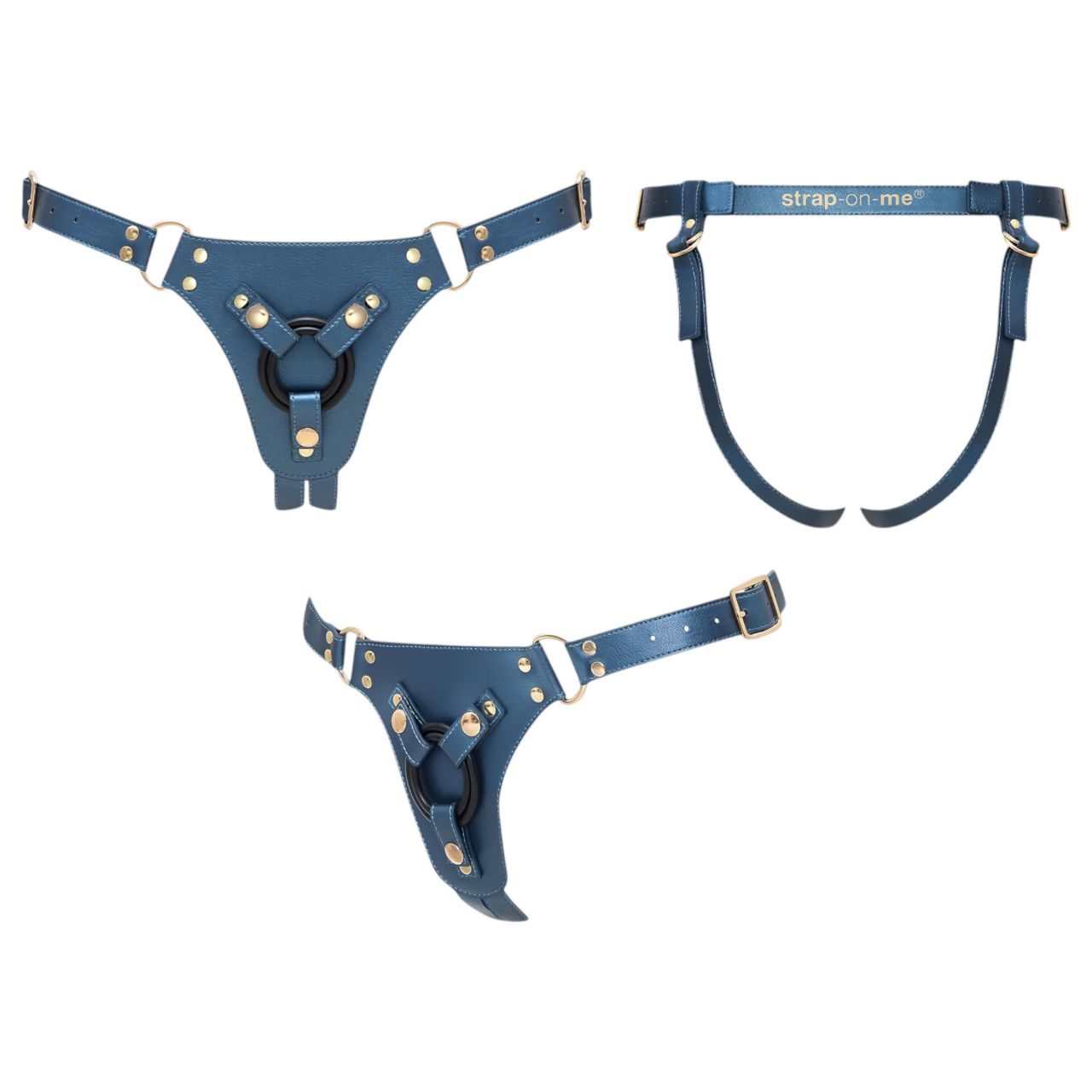 Strap-on-me - alsó felcsatolható dildóhoz - XS-XXL (kék) Strap-on-me - alsó felcsatolható dildóhoz - XS-XXL (kék)