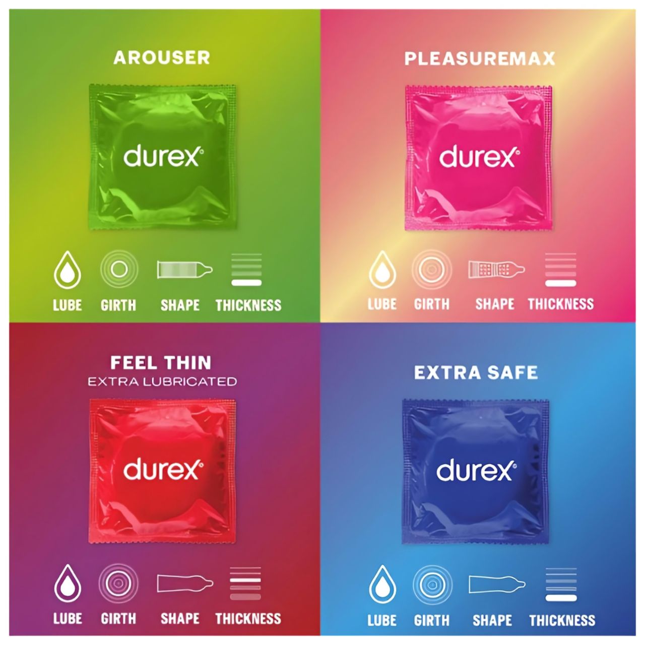 Durex Surprise Me - óvszer csomag (40db) Durex Surprise Me - óvszer csomag (40db)