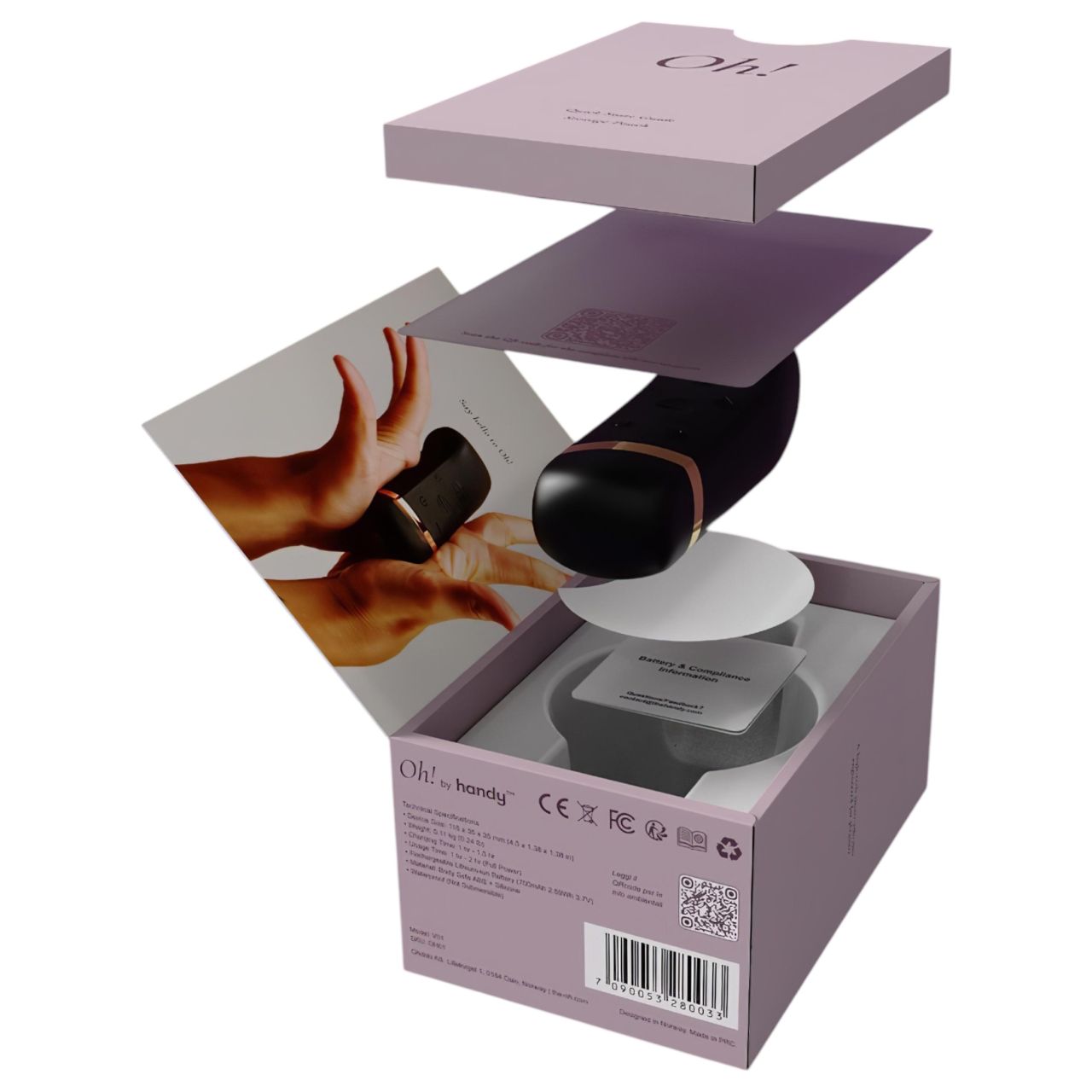 The Handy Oh! - ResoTouch vibrátor (fekete) The Handy Oh! - ResoTouch vibrátor (fekete)