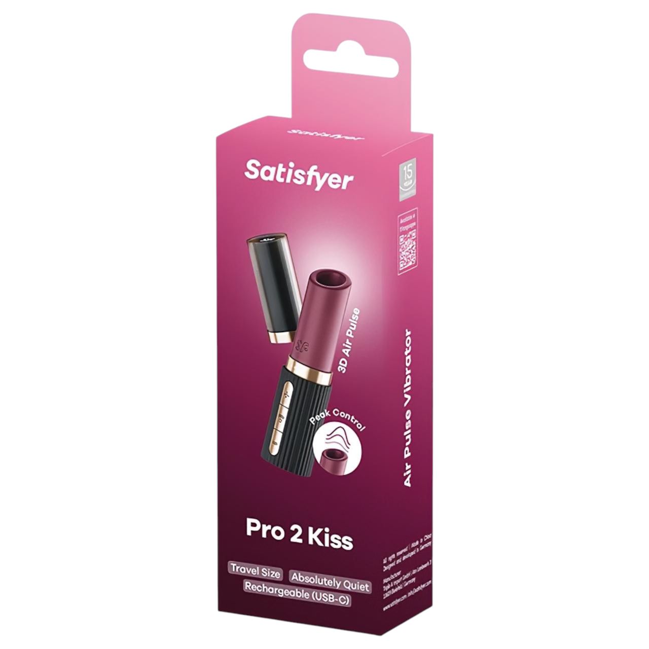 Satisfyer Pro 2 Kiss - léghullámos rúzs vibrátor (fekete) Satisfyer Pro 2 Kiss - léghullámos rúzs vibrátor (fekete)