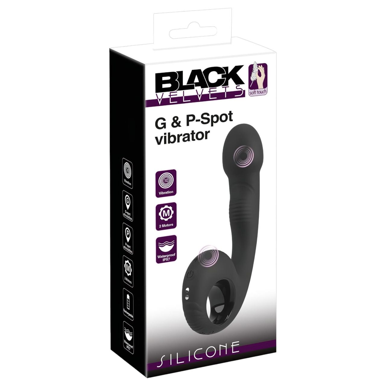 Black Velvets - G és P pont vibrátor (fekete) Black Velvets - G és P pont vibrátor (fekete)