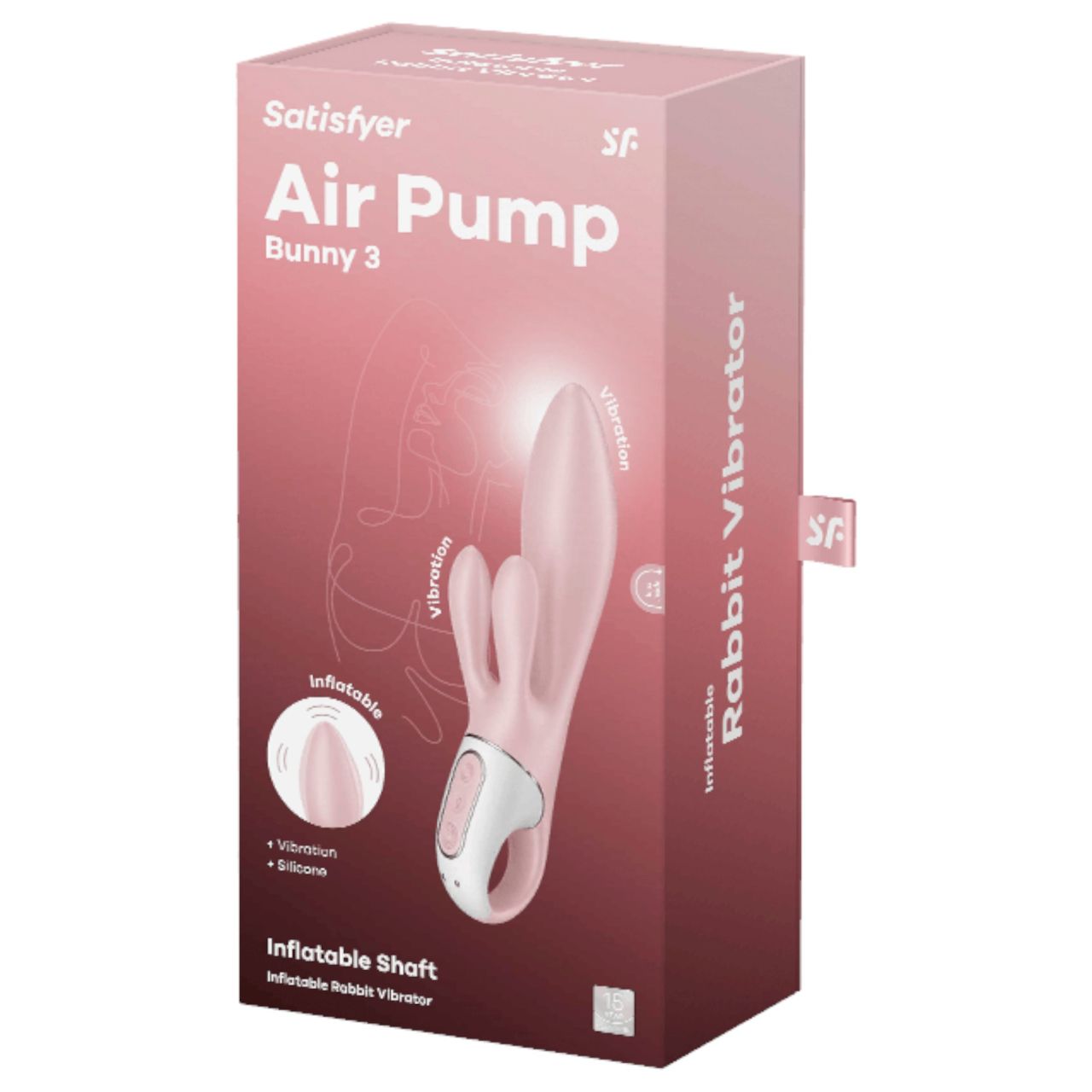 Satisfyer Air Pump Bunny 3 - pumpálható vibrátor (pink) Satisfyer Air Pump Bunny 3 - pumpálható vibrátor (pink)