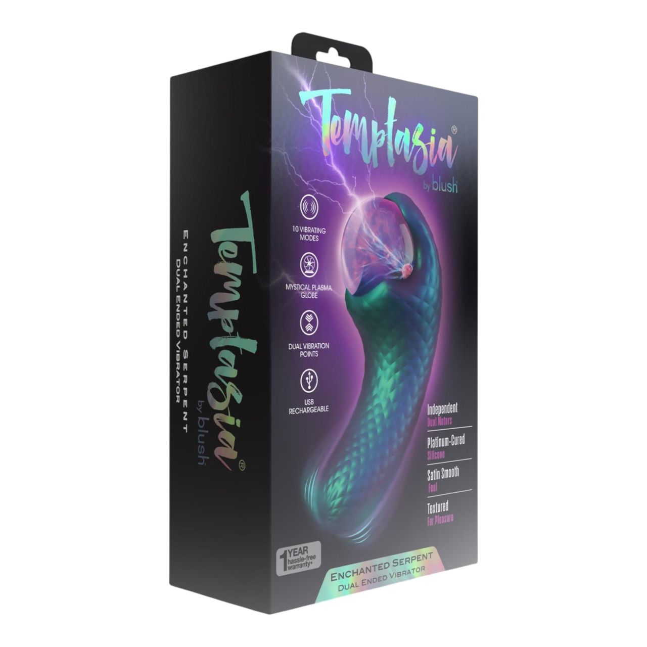 Temptasia Enchanted Serpent - mítikus csikló vibrátor (zöld) Temptasia Enchanted Serpent - mítikus csikló vibrátor (zöld)
