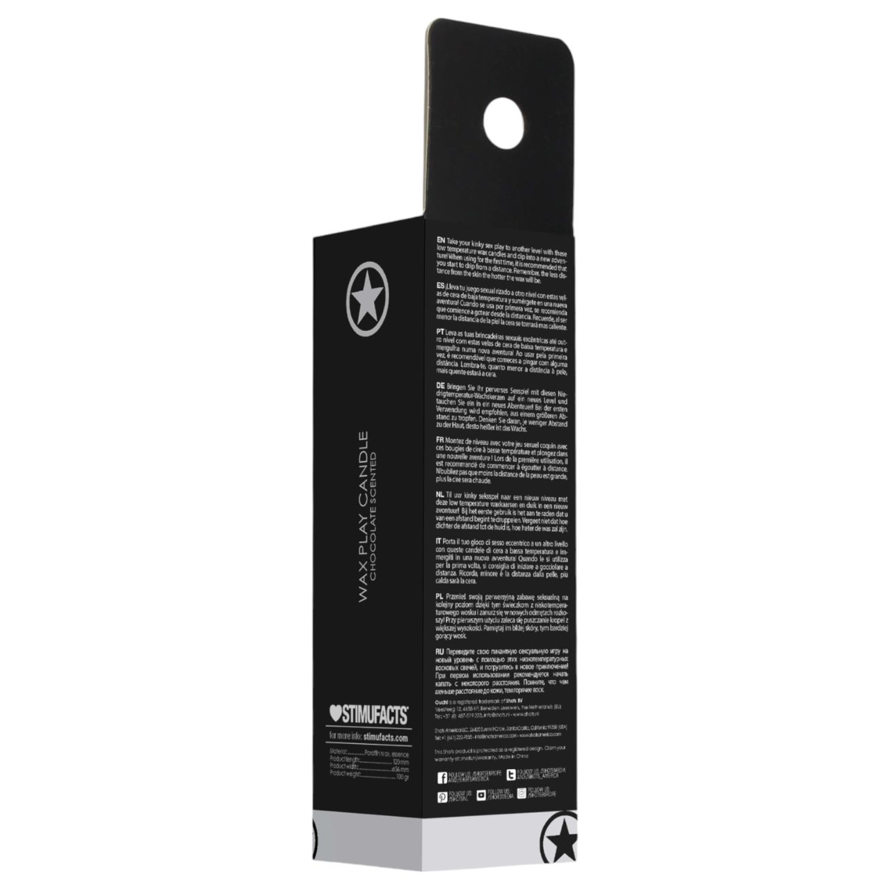 Ouch Chocolate - paraffin testgyertya csoki illattal (100g)