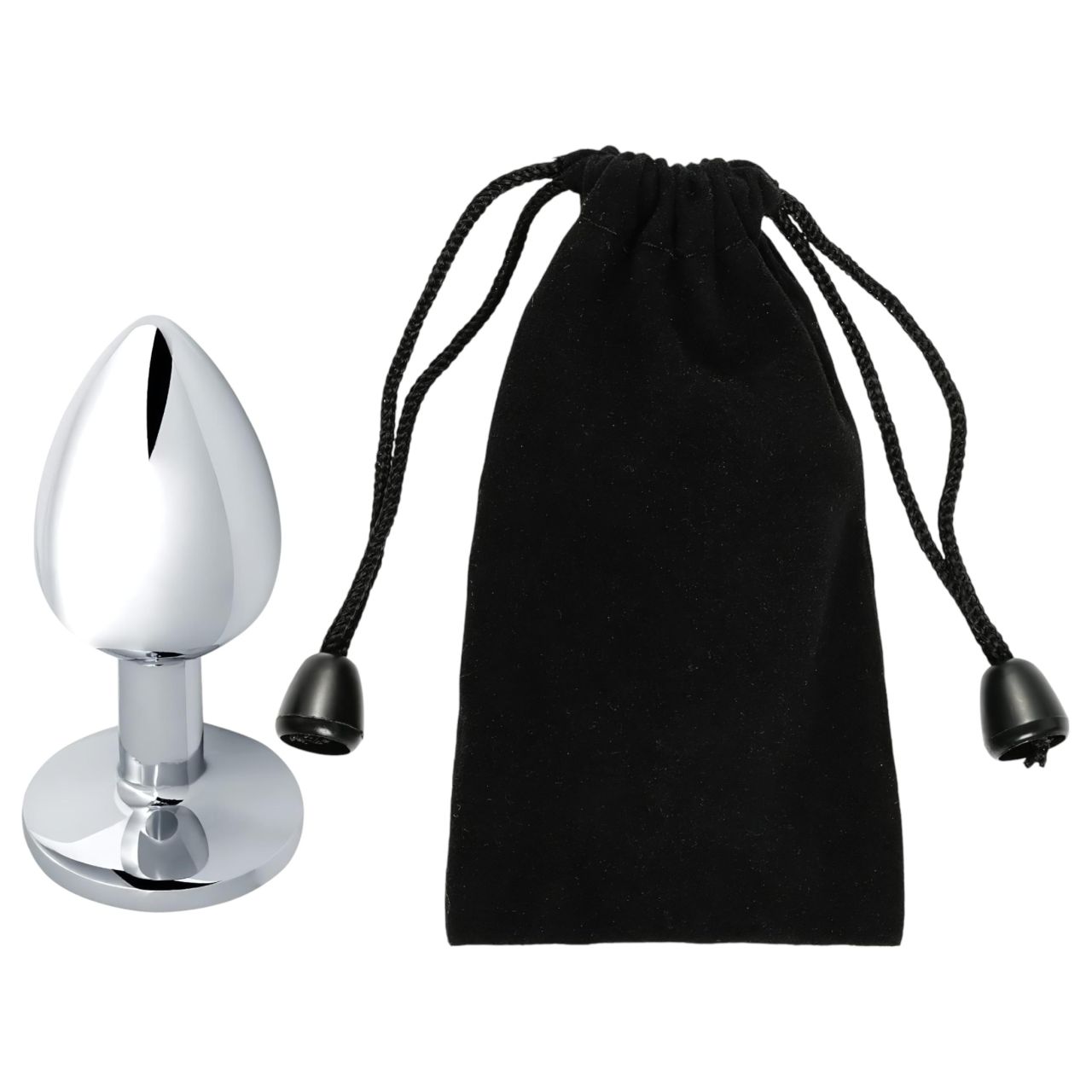 Sunfo - fém anál plug sötét lila kővel (ezüst) Sunfo - fém anál plug sötét lila kővel (ezüst)