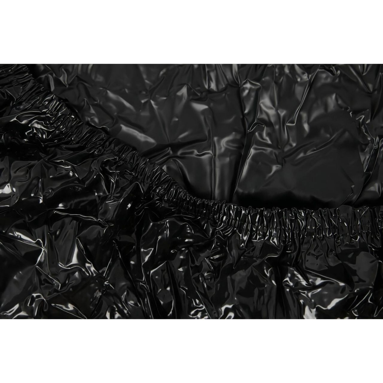 Lakk lepedő - gumis - 220x220cm (fekete)