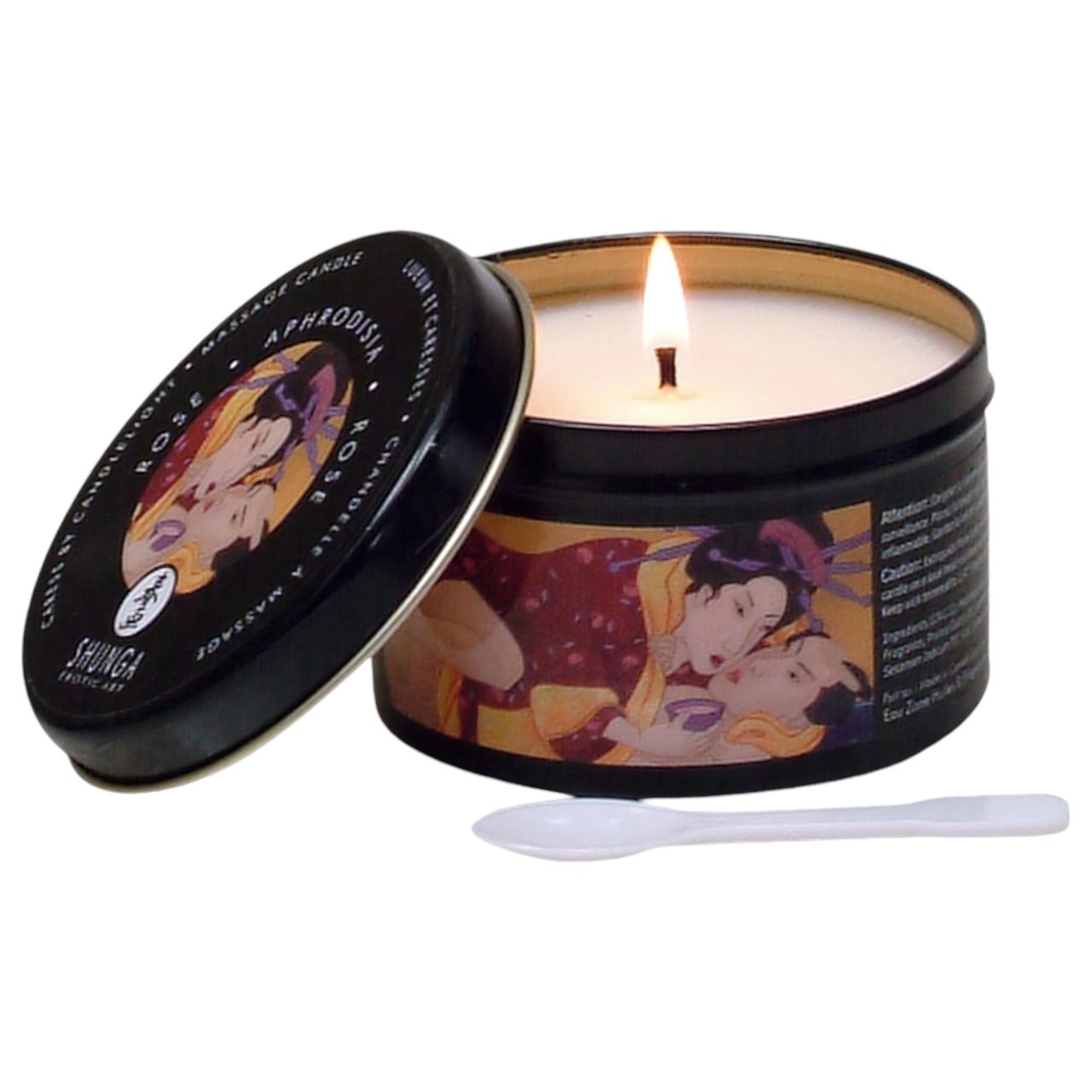 Shunga testgyertya - vágyfokozó - rózsa (170ml)