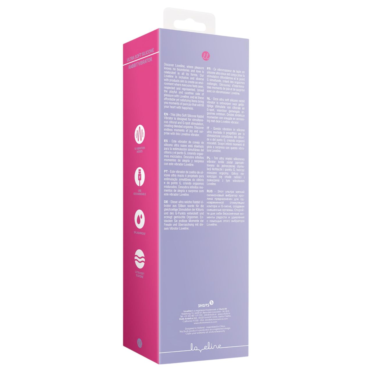 Loveline - akkus, nyuszis csiklókaros vibrátor (pink) Loveline - akkus, nyuszis csiklókaros vibrátor (pink)