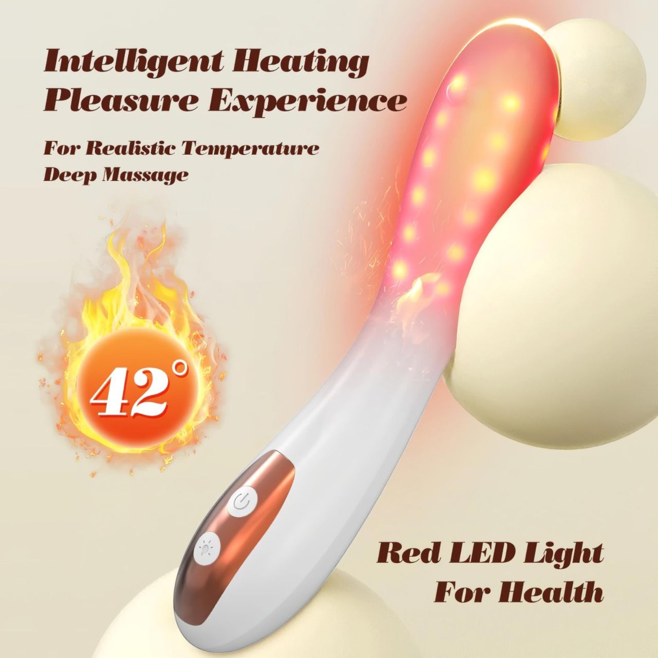 IntiGlow - Hüvelyfiatalító LED G-pont vibrátor (fehér) - IntiGlow - Hüvelyfiatalító LED G-pont vibrátor (fehér) -