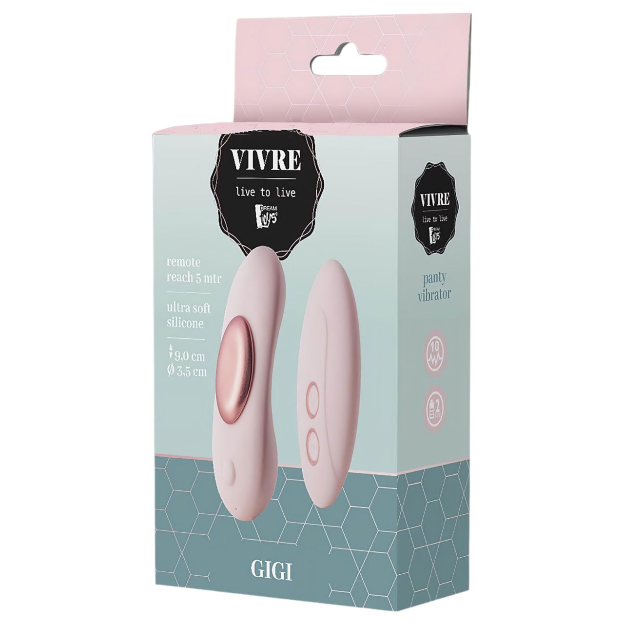 Vivre Gigi - akkus, rádiós bugyi vibrátor (pink)