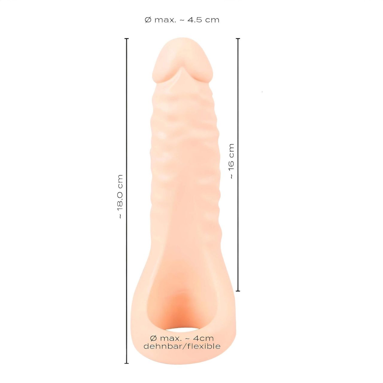 Realistixxx Double F - élethű dildó péniszgyűrűvel (natúr) Realistixxx Double F - élethű dildó péniszgyűrűvel (natúr)