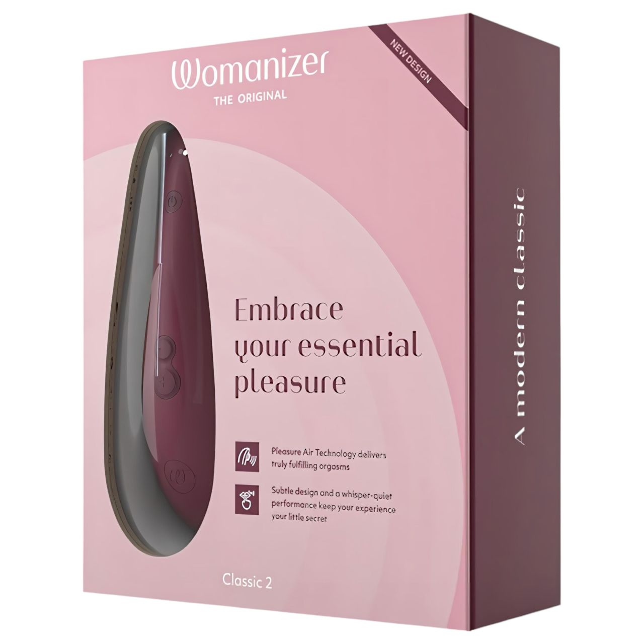 Womanizer Classic 2 - akkus, léghullámos csiklóizgató (piros) Womanizer Classic 2 - akkus, léghullámos csiklóizgató (piros)