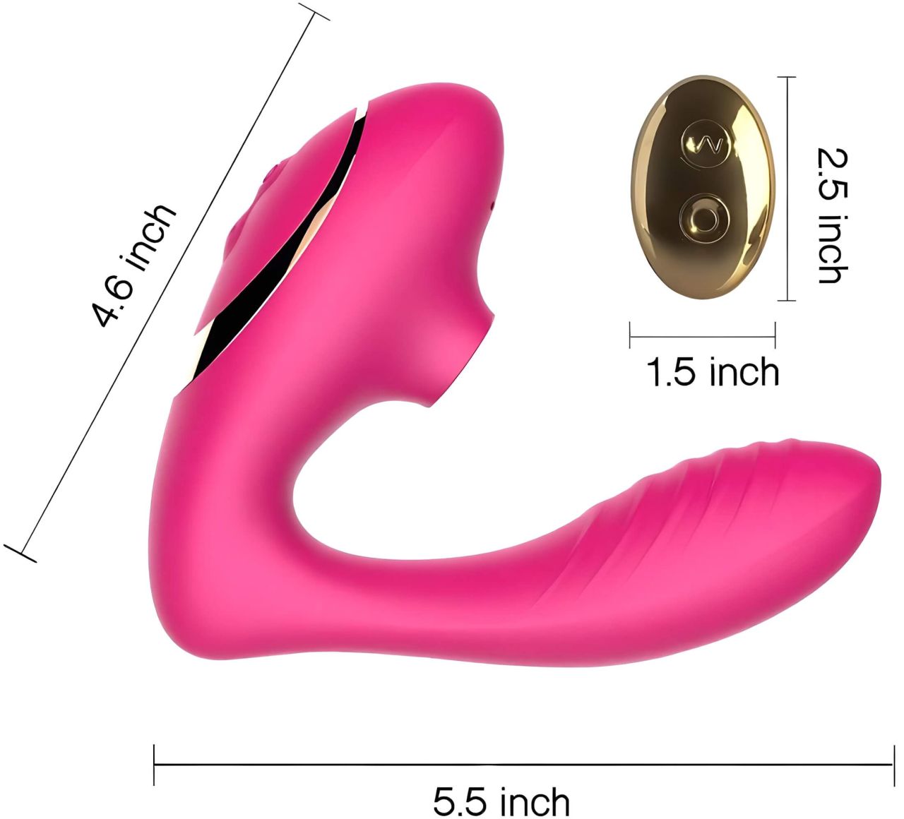Tracy's Dog 2 - léghullámos 2in1 vibrátor (pink) Tracy's Dog 2 - léghullámos 2in1 vibrátor (pink)