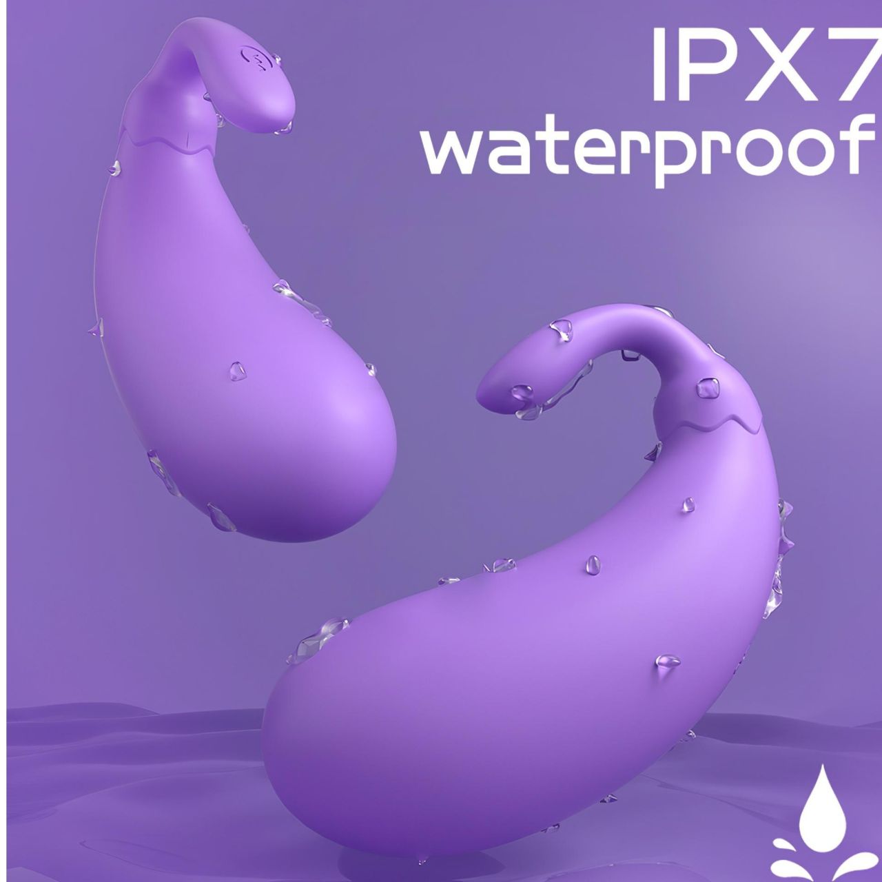 Sex HD - padlizsán formájú vibrációs tojás (lila) Sex HD - padlizsán formájú vibrációs tojás (lila)