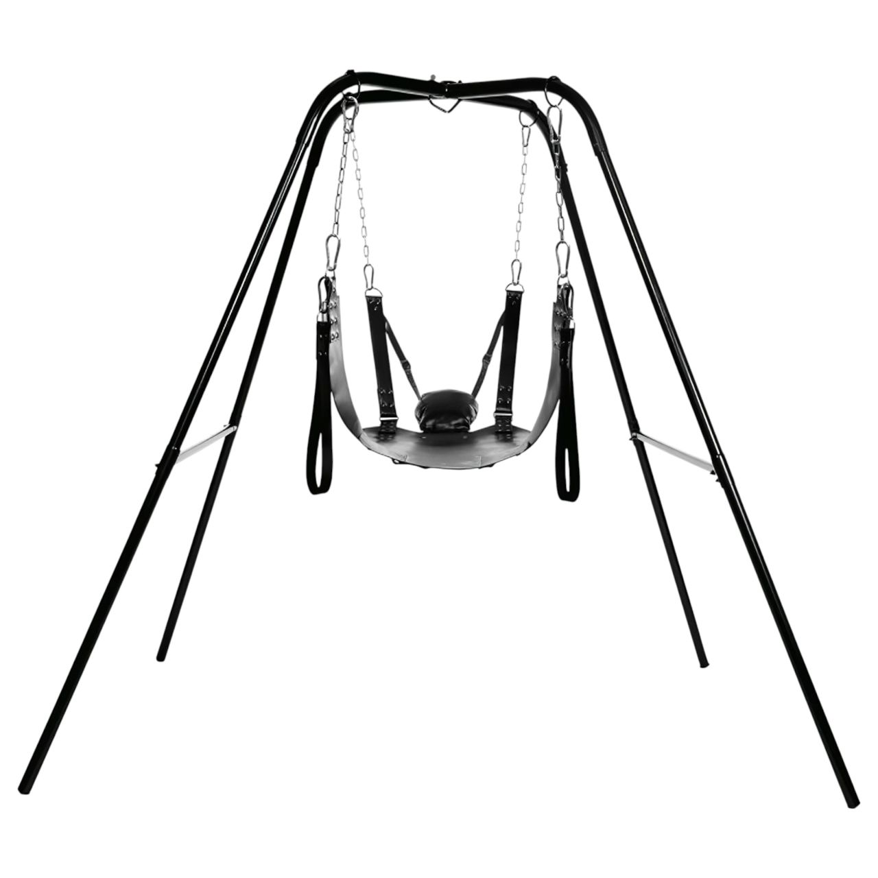 XR Brands - Sex sling állvánnyal (fekete)