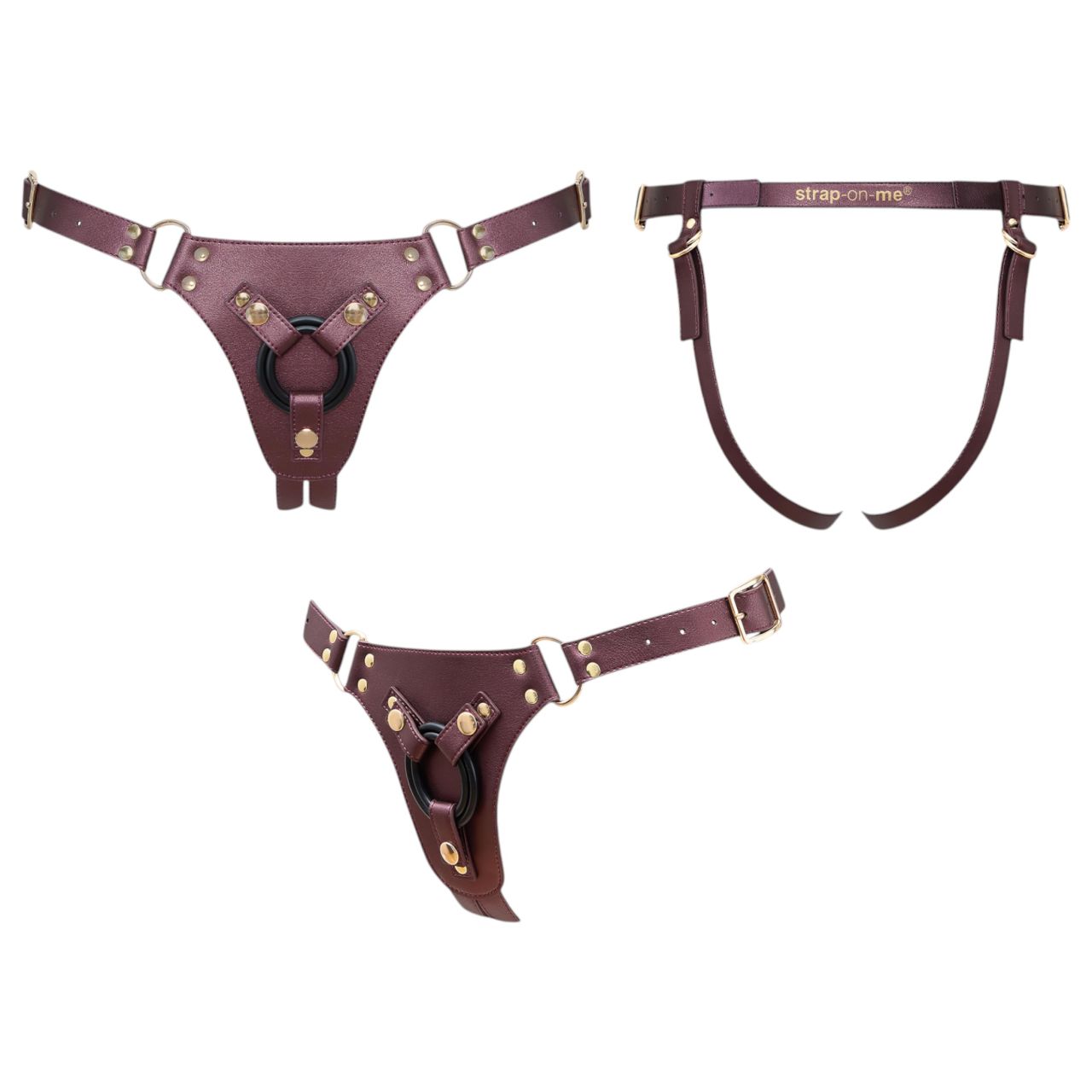 Strap-on-me - alsó felcsatolható dildóhoz - XS-XXL (barna)